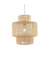 Beige Ø30cm pendel - E27 sockel, 2m sladd, flätad papperssnöre