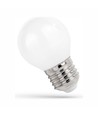 E27 5,5W LED klotlampa - G45, 650lm, 4000K, neutralvit