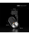 35W 3-fas LED-skensspotlight - Svart, 4000K, Cree-chip, 6 års garanti