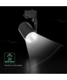 35W 3-fas LED-skensspotlight - Svart, 4000K, Cree-chip, 6 års garanti