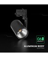 35W 3-fas LED-skensspotlight - Svart, 4000K, Cree-chip, 6 års garanti