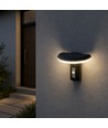 2W LED solcells trädgårdslampa med sensor - IP54, 3000K, svart