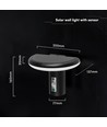 2W LED solcells trädgårdslampa med sensor - IP54, 3000K, svart