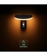 2W LED solcells trädgårdslampa med sensor - IP54, 3000K, svart