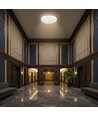 12W LED sensorlampa - Rund, PIR-sensor, Cree-chip, vit, 6400K