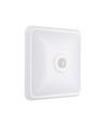12W LED sensorlampa - PIR sensor, Cree chip, fyrkantig, vit, 3-i-1