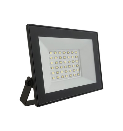 V-Tac 30W LED strålkastare - Svart, 6500K, Slimline