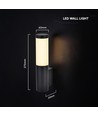 V-Tac 6W LED vägglamp - IP44, 3000K, utomhus