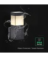 V-Tac GU10 vägglampa - Svart, IP44 utomhus