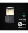V-Tac GU10 vägglampa - Svart, IP44 utomhus