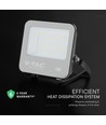50W LED strålkastare - 185lm/W, Cree-chip, svart, 6 års garanti