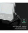 50W LED strålkastare - 185lm/W, Cree-chip, svart, 6 års garanti