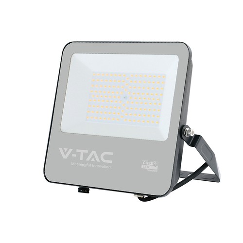 V-Tac 100W LED strålkastare - 185lm/W, Cree chip, svart hus, 6 års garanti