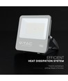 100W LED strålkastare - 185lm/W, Cree chip, svart, 6500K, 6 års garanti