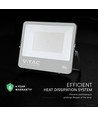 200W LED strålkastare - 185lm/W, Cree-chip, svart hus, 6 års garanti