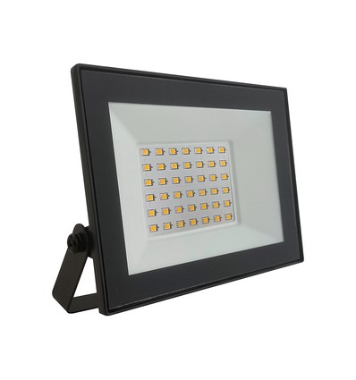 V-Tac 30W Slimline LED strålkastare - Svart hölje, 4000K