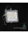 V-Tac LED solcellsprojektor med PIR-sensor - 150lm/W, IP65, 6000K
