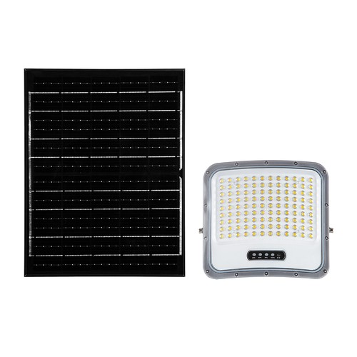 20W LED strålkastare med solpanel - IP65, svart, 3-i-1, utomhus