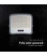 20W LED strålkastare med solpanel - IP65, svart, 3-i-1, utomhus