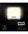 20W LED strålkastare med solpanel - IP65, svart, 3-i-1, utomhus