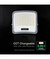 20W LED strålkastare med solpanel - IP65, svart, 3-i-1, utomhus