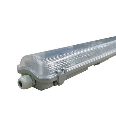V-Tac 120 cm vattentät T8 LED-armatur - För 2x 120 cm LED-rör, IP65