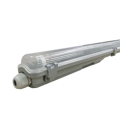 V-Tac 120cm T8 LED armatur - För 1x 120cm LED-rör, IP65 vattentät