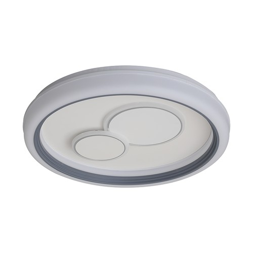 V-Tac 2x30W LED dekorativ taklampa - Dimbar, 3-i-1 CCT, RF-fjärrkontroll, vit/grå