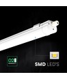 150 cm 48W vattentät komplett LED-armatur - 120 lm/W, CCT