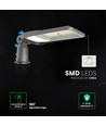 V-Tac 150W justerbar LED gatuarmatur - 120lm/W, Cree-chip, 6500K, 6 års garanti