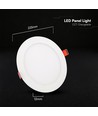 18W rund LED infälld panel - CCT 3-i-1, Cree-chip, 6 års garanti