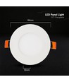 V-Tac 3W rund LED mini infälld panel - CCT, Cree-chip, 6 års garanti