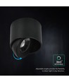 12W LED utanpåliggande spot - IP44, svart, CCT, Cree-chip
