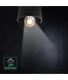 V-Tac 18W LED utanpåliggande spotlight - IP44, svart, CCT, Cree-chip