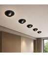 V-Tac 12W CCT LED downlight - IP44, svart, Cree chip