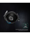 V-Tac 18W LED-downlight - IP44, CCT, Cree-chip, svart