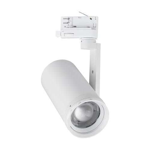 V-Tac 30W 3-fas CCT skena spot - Zoombar 25°-50°, vit