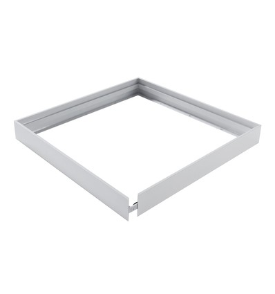 Hög ram för 60x60 LED-panel - Snabbmonterad, utan synliga skruvar, vit kant, 65mm hög