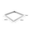 Ram för 60x60 LED-panel - Snabbmonterad, utan synliga skruvar, vit kant