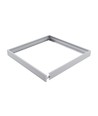 Ram för 60x60 LED-panel - Snabbmontering, plasthörn, vit kant, 62mm hög