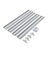 Ram för 60x60 LED-panel - Snabbmontering, plasthörn, vit kant