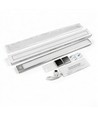 40cm 2W LED skåpbelysning med sensor - Silver, uppladdningsbar, IP20