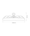 100W LED High Bay - CCT, vit