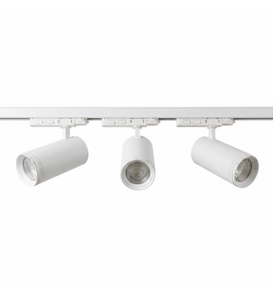 3-Fas ZoomCCT skensystem - 1m, Vit, 3 spotlights, inkl. ljuskälla