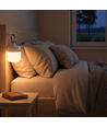 Uppladdningsbar LED-lampa RGBW - Magnetisk & USB-C, Inkl. fjärrkontroll & karbinhake