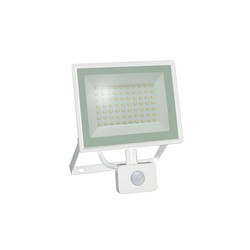 Spectrum LED NOCTIS LUX 3 STRÅLKASTARE 50W 230V IP44 180x215x53mm VIT med PIR-sensor