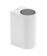 GU10 Vägglampa med upp/ned-ljus - IP54 utomhus, Vit, Utan ljuskälla