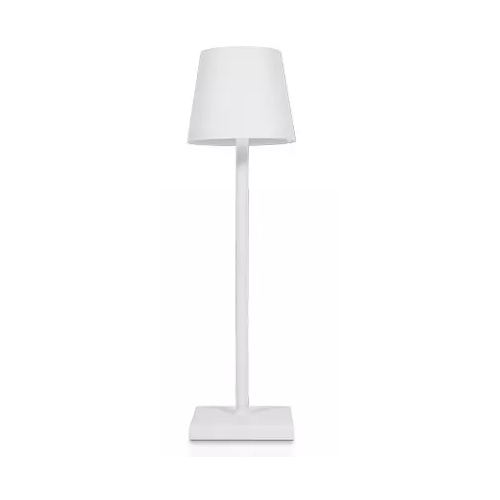 Uppladdningsbar LED bordslampa Inomhus/utomhus - Vit, IP54 utomhus bordslampa, touch dimbar