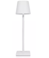 Uppladdningsbar LED bordslampa Inomhus/utomhus - Vit, IP54 utomhus bordslampa, touch dimbar