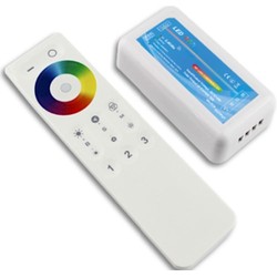 12V RGB RGB controller med fjärrkontroll - RF trådlös, 12V (144W), 24V (288W)